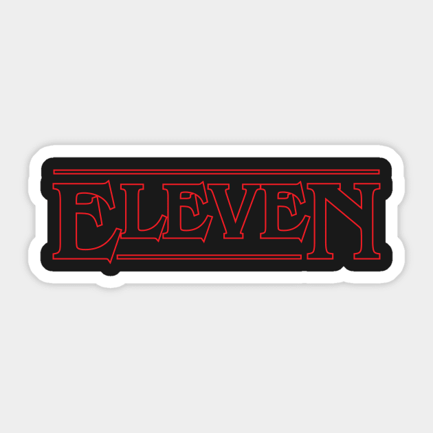 Eleven Sticker by Krobilad